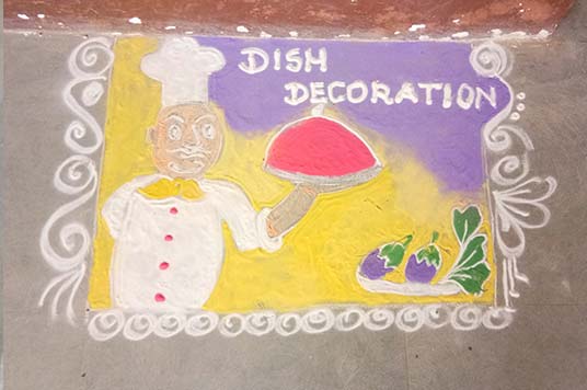 dish decoration St Michael School