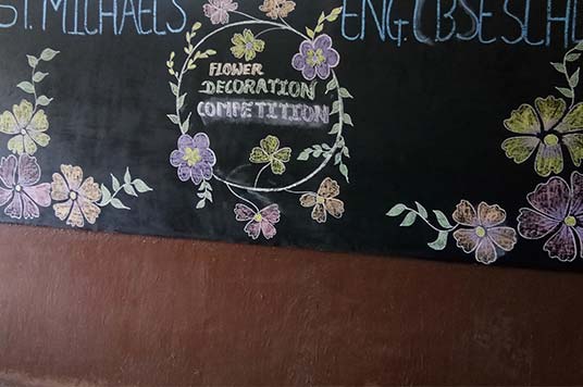 Flower decoration St Michael Schooll